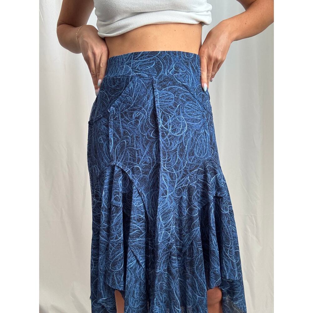 Isabel De Pedro Mr Cat Blue Tulle Skirt